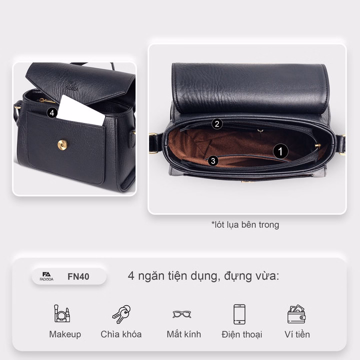 Túi Đeo Chéo Nữ Thời Trang Fn40 - Fadoda - Ảnh 5