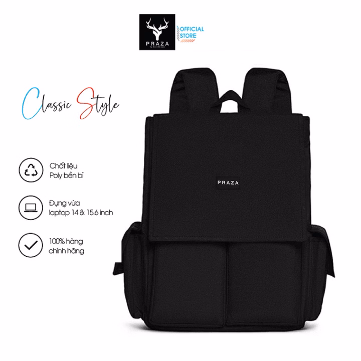 Balo Laptop Nhiều Ngăn Đựng Rộng Rãi Cao Cấp Bls199 - Praza