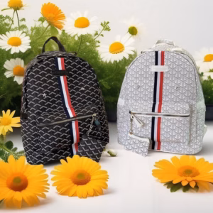 Balo Da Nam Nữ Họa Tiết Vảy Rồng Phối Sọc Kèm Ví Nhỏ Vừa A4 Siêu Hot Pp651 - Pipi Store