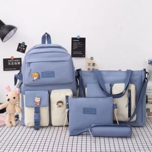 Set Balo 4 Món Mars Phối Túi Trắng Thời Trang Vừa A4 St9650 - Nana House