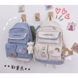 Balo Hộp Vải Phối Túi Nắp Changyea St2560- Nana House