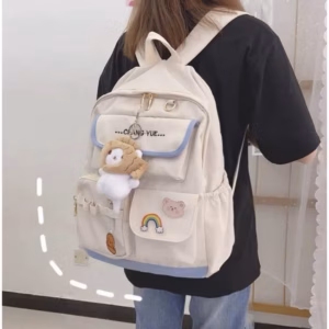 Balo Hộp Vải Phối Túi Nắp Changyea Ts560- Sam Store