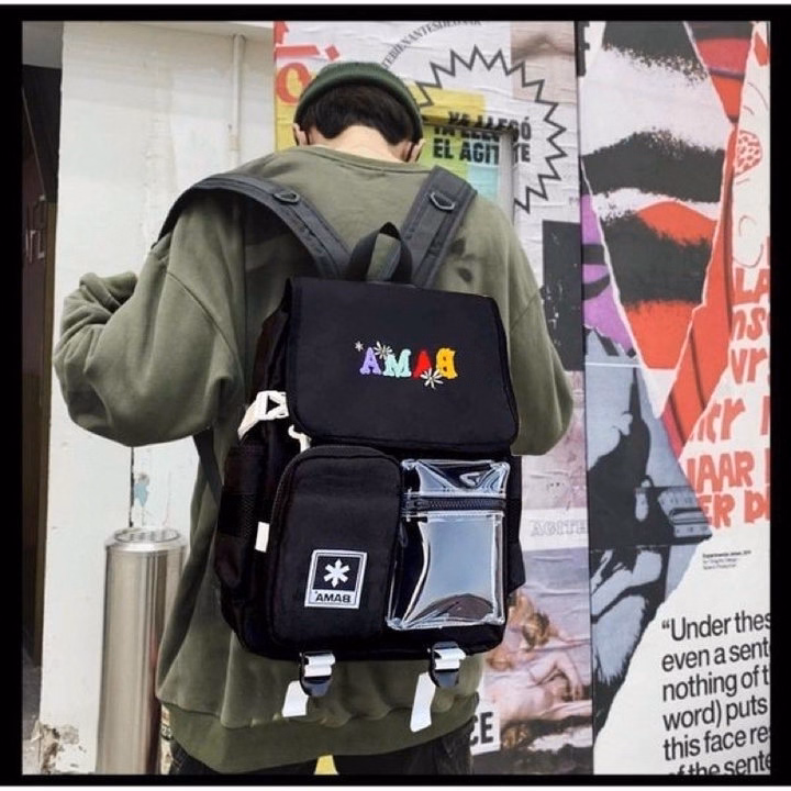 Balo Hộp Bama Phối Túi Trong Vừa A4 St4549- Nana House - Ảnh 4