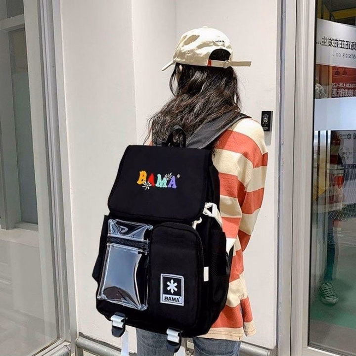 Balo Hộp Bama Phối Túi Trong Vừa A4 Ts7049- Sam Store