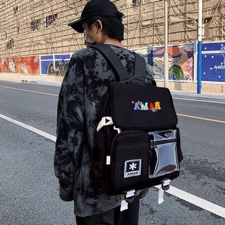 Balo Hộp Bama Phối Túi Trong Vừa A4 Ts7049- Sam Store - Ảnh 3