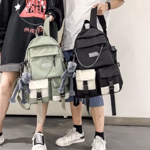 Balo Ullzang Phối Túi Trắng Minisija Vừa A4 St2143 - Nana House