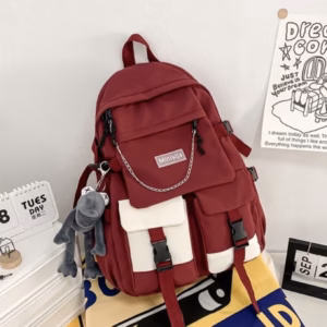 Balo Ullzang Phối Túi Trắng Minisija Vừa A4 Ts1243 - Sam Store