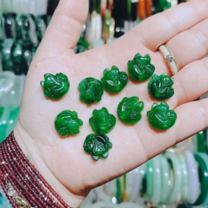 Xả Lô Charm Hồ Ly Cẩm Thạch Lỗ Xuyên Tâm Thiên Nhiên - Thắng Giang