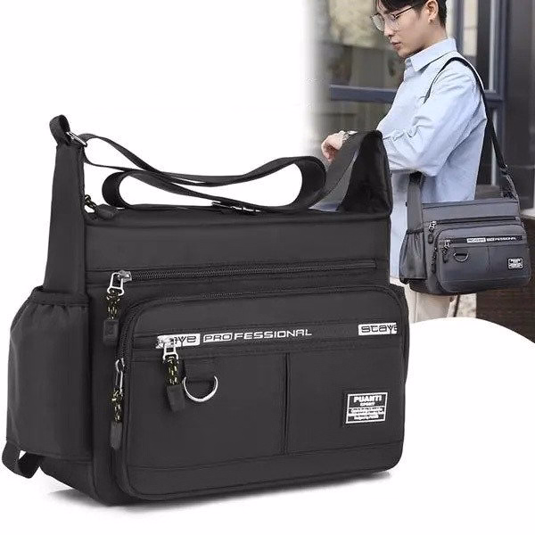 Túi Đeo Chéo Nam Nữ Vải Dù Chống Nước Sức Chưa Lớn Đa Năng Thời Trang - Ảnh 3