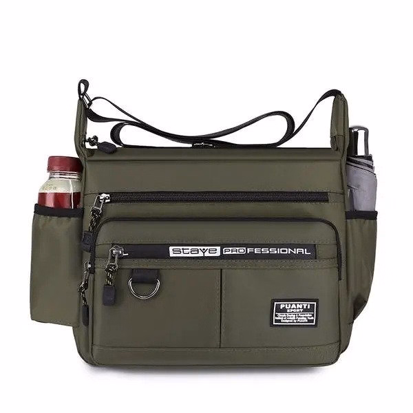 Túi Đeo Chéo Nam Nữ Vải Dù Chống Nước Sức Chưa Lớn Đa Năng Thời Trang - Ảnh 9