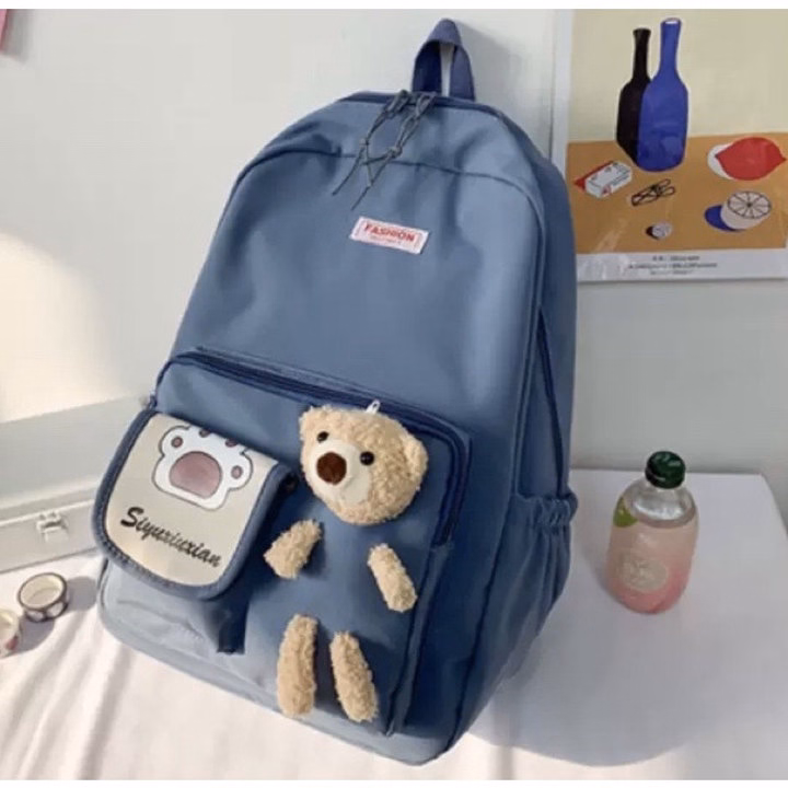 Balo Hộp Kèm Gấu Bông Vừa A4 St4987 - Nana House - Ảnh 3