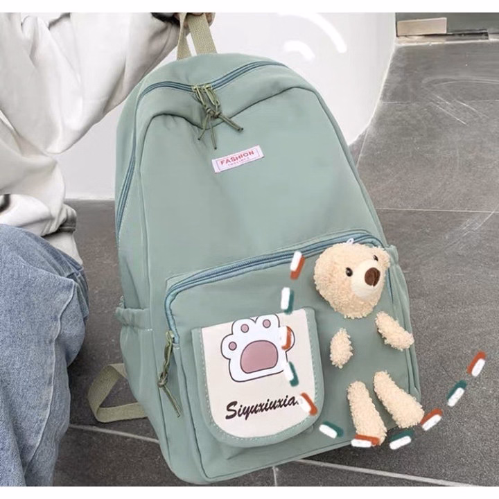 Balo Hộp Kèm Gấu Bông Vừa A4 St4987 - Nana House - Ảnh 5