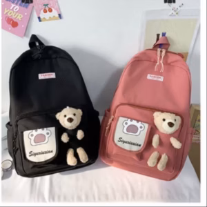 Balo Hộp Kèm Gấu Bông Vừa A4 Ts4879 - Sam Store