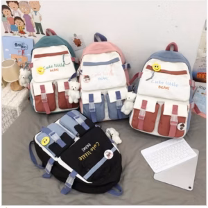 Balo Nam Nữ Đi Học Liitle Bear 2 Khóa Vừa A4 Ts6779- Nana House