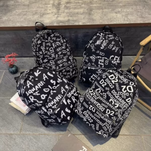 Balo Vải Dù Chữ Trắng Size 43 Vừa A4, Laptop Thời Trang Cá Tính Wh682 - Winnie House