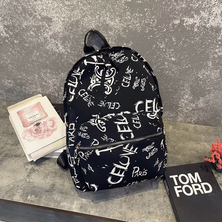 Balo Vải Dù Chữ Trắng Size 43 Vừa A4, Laptop Thời Trang Cá Tính Wh682 - Winnie House - Ảnh 3