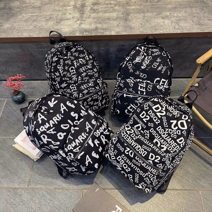 Balo Vải Dù Chữ Trắng Size 43 Vừa A4, Laptop Thời Trang Cá Tính Pp682 - Pipi Store - Ảnh 2