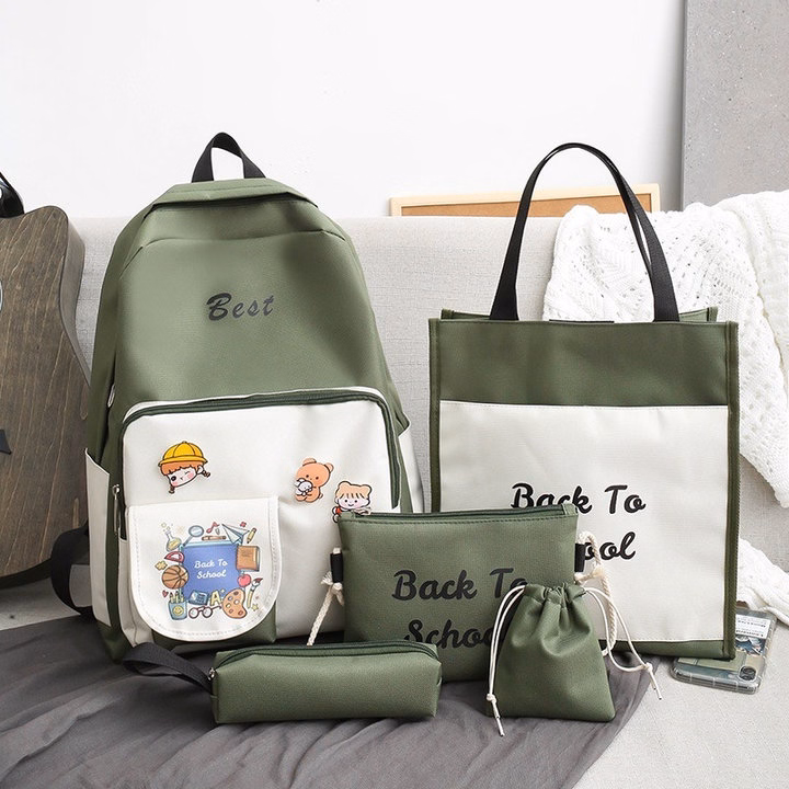 Set Balo 4 Món Back To School Vừa A4 St1209- Sam Store