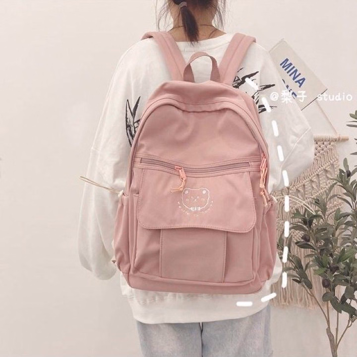 Balo Đi Học Ullzang Nhiều Ngắn Hình Cừu Xinh Xắn Vừa A4 St1293- Sam Store - Ảnh 3