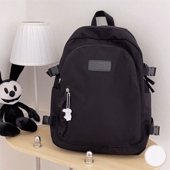 Balo Đi Học Ullzang Trơn Phối Khóa Vừa A4 St1292- Sam Store - Ảnh 4