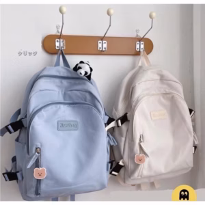 Balo Đi Học Ullzang Trơn Phối Khóa Vừa A4 St1292- Sam Store