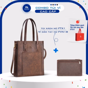Combo Túi Xách Nữ Fadoda Ftx1 Và Ví Clutch Fadoda Fvn18