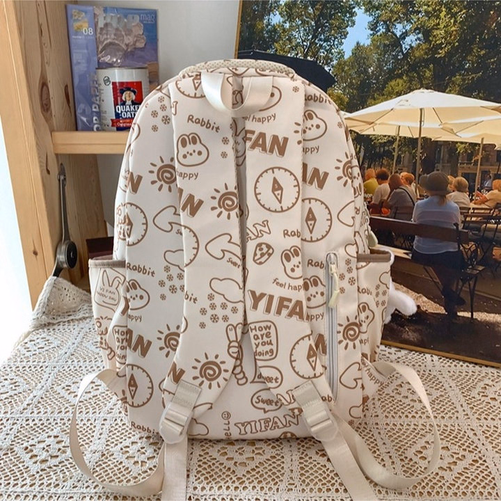 Cực Cool, Cực Chất Với Balo Học Sinh Tai Thỏ Chống Nước Pp694 - Pipi Store - Ảnh 9