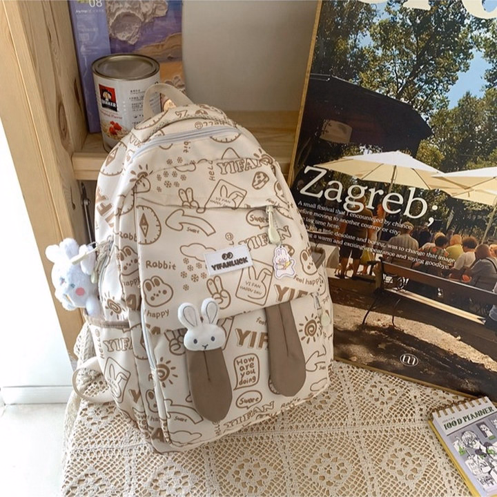 Cực Cool, Cực Chất Với Balo Học Sinh Tai Thỏ Chống Nước Pp694 - Pipi Store - Ảnh 10