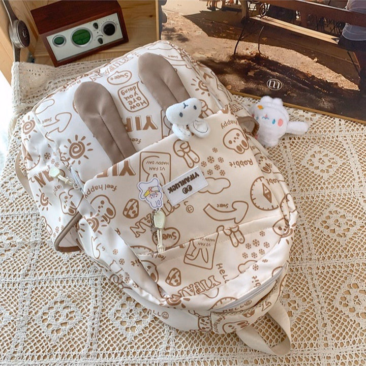 Cực Cool, Cực Chất Với Balo Học Sinh Tai Thỏ Chống Nước Pp694 - Pipi Store - Ảnh 11