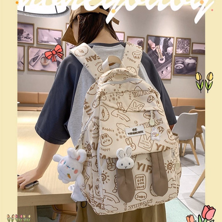 Cực Cool, Cực Chất Với Balo Học Sinh Tai Thỏ Chống Nước Pp694 - Pipi Store - Ảnh 17