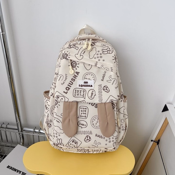 Cực Cool, Cực Chất Với Balo Học Sinh Tai Thỏ Chống Nước Pp694 - Pipi Store - Ảnh 6