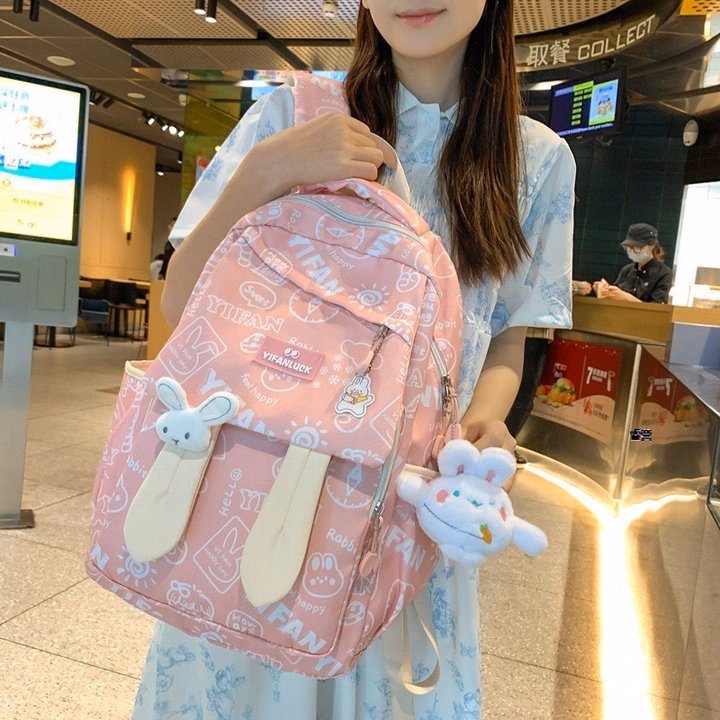 Cực Cool, Cực Chất Với Balo Học Sinh Tai Thỏ Chống Nước Pp694 - Pipi Store - Ảnh 20