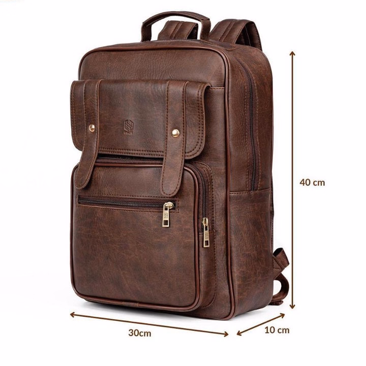 Balo Da Nam Cao Cấp Thời Trang - Đồng Hành Cùng Phong Cách Và Tiện Ích Wh698 - Winnie House - Ảnh 2