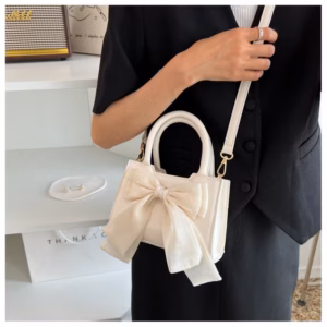 Túi Đeo Chéo Nữ, Cầm Tay Đính Nơ Tiểu Thư Xinh Xắn Có Khoá Tiện Lợi 29