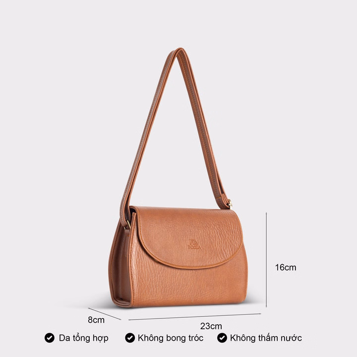 Túi Đeo Chéo Nữ Nắp Gập Dáng Bầu Fadoda Fn21 - Ảnh 2