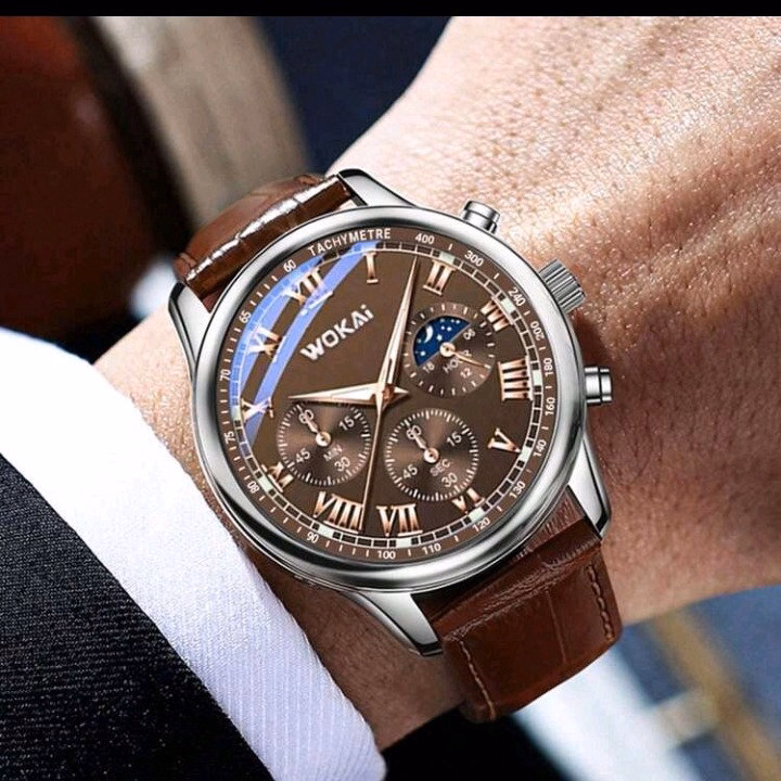 Đồng Hồ Thời Trang Nam Sang Trọng Lịch Lãm Yvy0088_ Triệu Vy Store - Ảnh 4