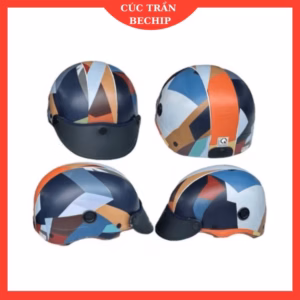 Nón/Mũ Bảo Hiểm Thời Trang Đa Sắc - Mô Phỏng Họa Tiết Áo Thầy Thích Minh Tuệ - Ctb792