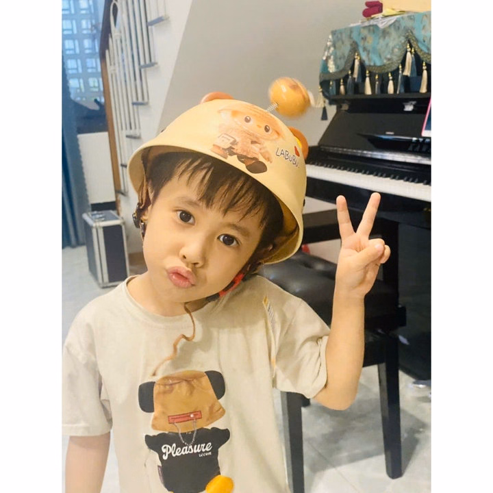 Mũ Bảo Hiểm Labubu Cho Bé Tặng Kèm Charm Dễ Thương, Nón Bảo Hiểm Vành Tròn Gắn Tai Thỏ Ctb803- Bechip - Ảnh 8