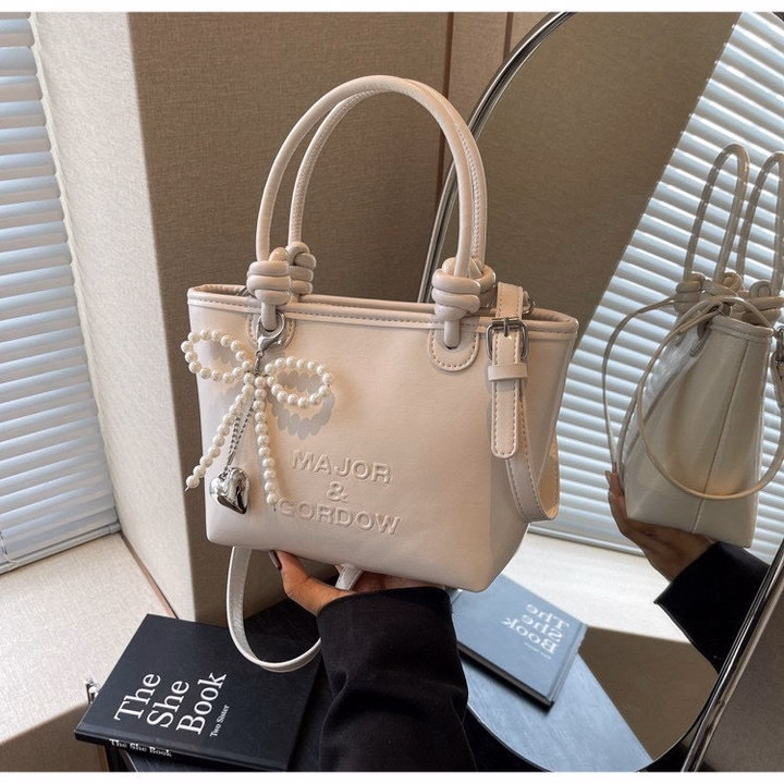 Túi Đeo Chéo Nữ, Đeo Vai Xách Tay Kèm Móc Charm Ngọc Thời Trang Larita Fashion 41 - Ảnh 6