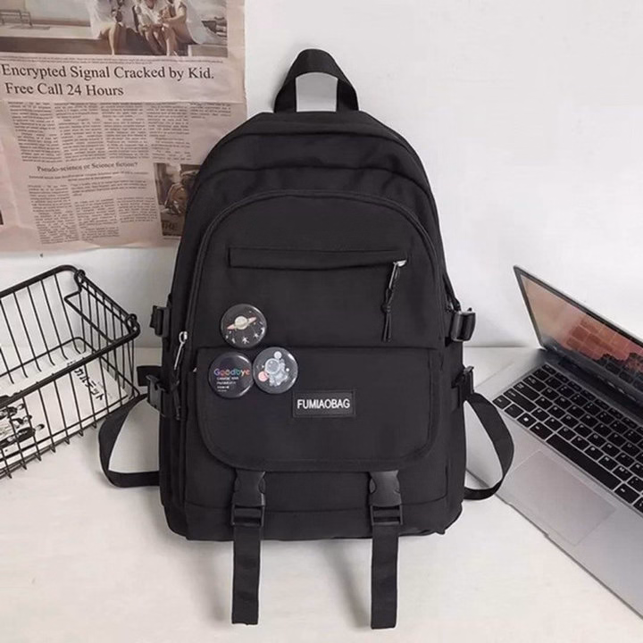 Balo Đi Học Vải Bố Fumibag Basic Vừa A4 St908- Sam Store - Ảnh 3