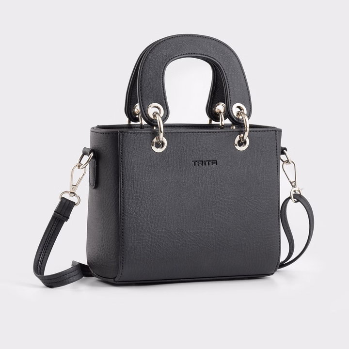 Túi Trita ( Thời Trang Nữ Quai Bản To Phối Khoen Kim Loại Cỡ Nhỏ - Túi Xách Da Rtx24 ) - Trita