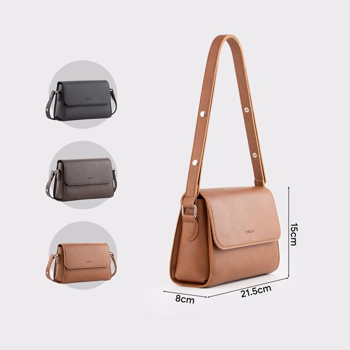 Túi Đeo Chéo Da Nữ Hình Hộp Khóa Nam Châm Basic Trita Rhn155 - Trita - Ảnh 4