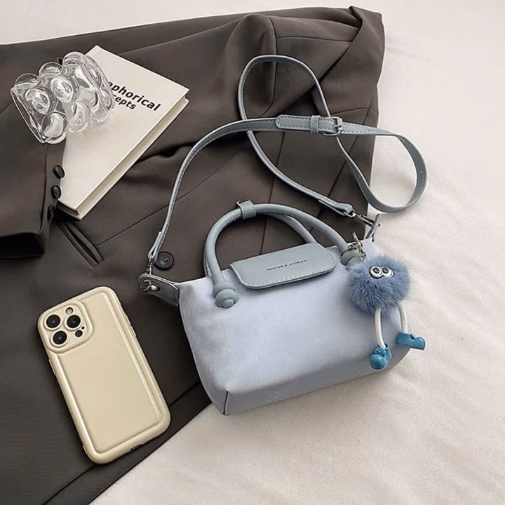 (Kèm Móc Bông)Túi Đeo Chéo Nữ Đẹp - Túi Xách Tay Đeo Vai Dễ Thương Kiểu Mới 51 - Ảnh 4