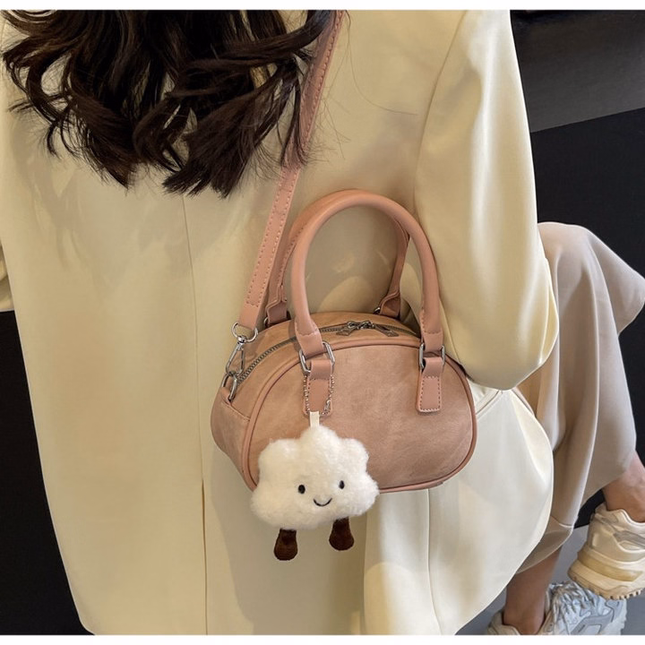 Túi Đeo Chéo, Đeo Vai Kem Móc Đám Mây Xách Tay Nữ Thời Trang Họa Tiết Xinh Xắn 25 - Ảnh 2