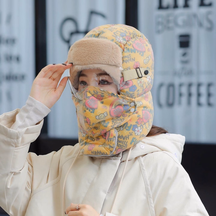 Mũ Trùm Đầu 5 Trong 1, Có Kính , Họa Tiết Funny, Phù Hợp Nhiều Lứa Tuổi, Chống Nước, Chống Gió, Giữ Ấm, 3 Lớp Dày Dặn Ch171-Bh Kids - Ảnh 10