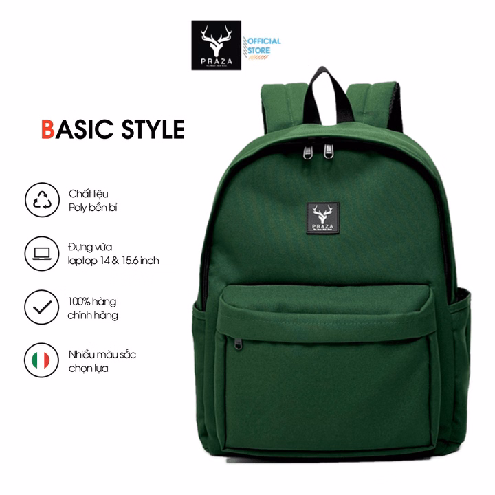 Balo Thời Trang Basic Đựng Laptop 15.6 Inch Trượt Nước Cao Cấp Bls208 - Praza - Ảnh 6