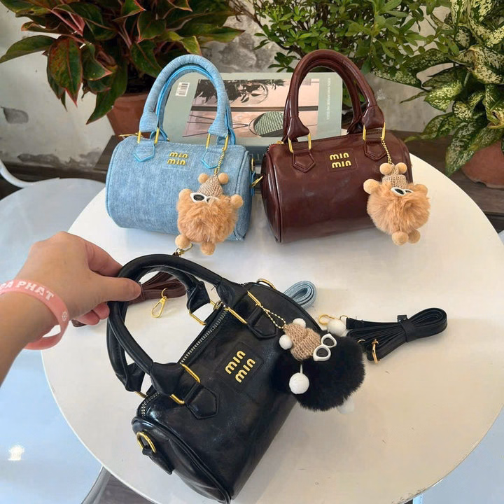 Túi Xách Nữ Dáng Trống Minmin Mới - Tặng Móc Gấu Vừa Điện Thoại Pp721 - Pipi Store - Ảnh 2