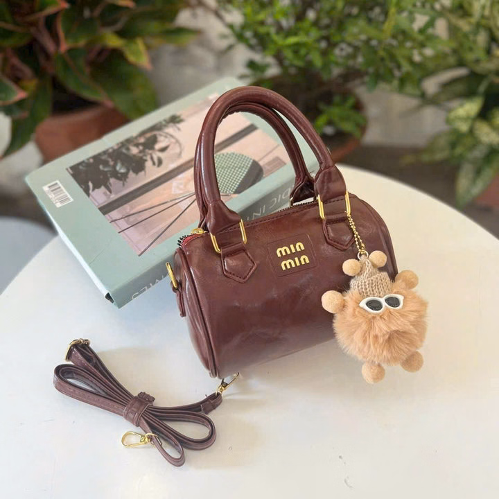 Túi Xách Nữ Dáng Trống Minmin Mới - Tặng Móc Gấu Vừa Điện Thoại Pp721 - Pipi Store - Ảnh 5