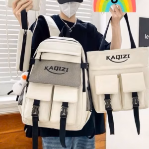 Set Balo 4 Món Kaqizi Đi Học Vừa A4 V987- Sam Store