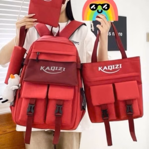 Set Balo 4 Món Kaqizi Đi Học Vừa A4 K65- Nana House